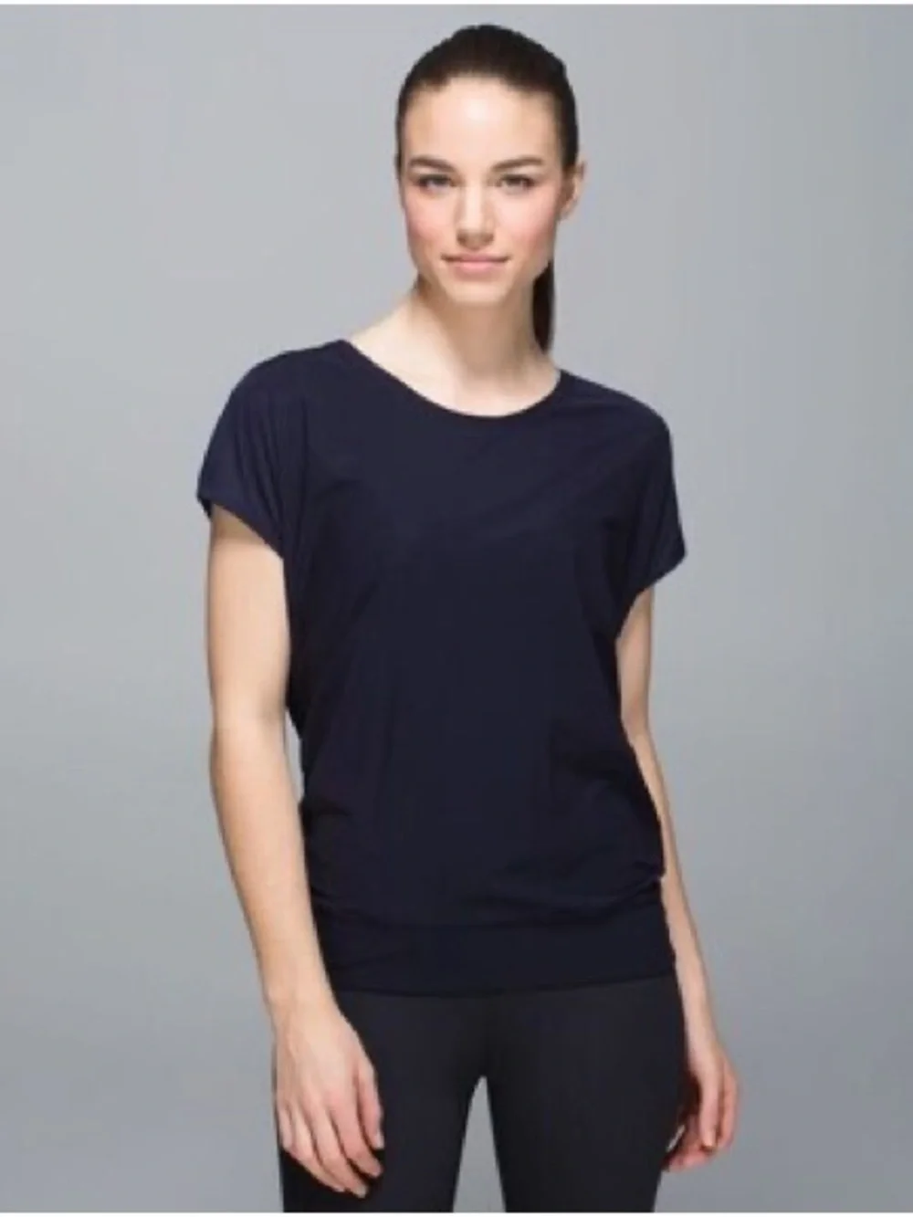 lululemon Racerback Tee Size 6 If You’re Lucky Short Sleeve Mesh Floral Athletic
